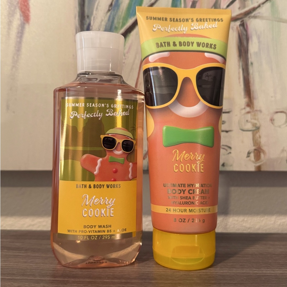 Merry Cookie Body Wash and Lotion Bath and Body Works